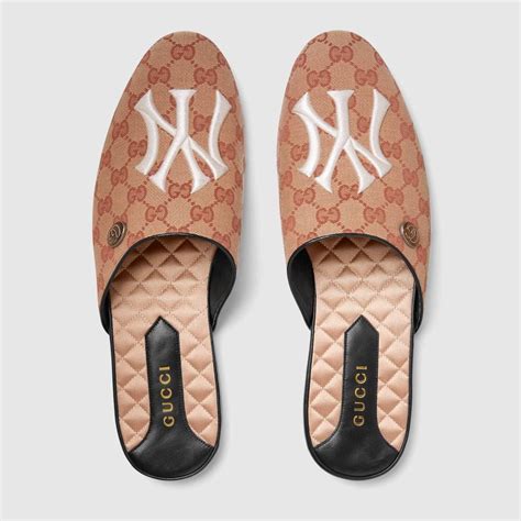 gucci ny yankees women|Gucci slip on Yankees.